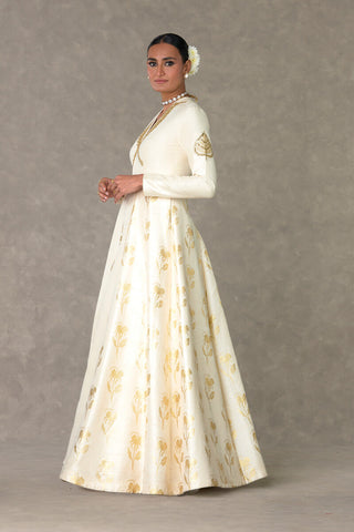 House Of Masaba-Ivory Bloom Gown-INDIASPOPUP.COM