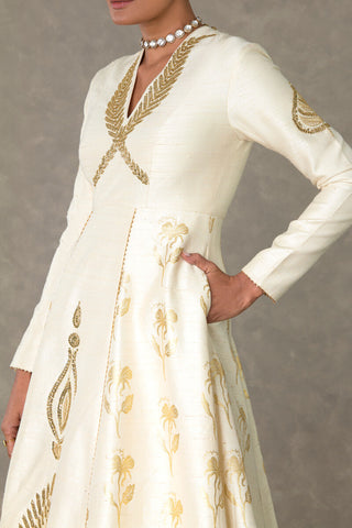 House Of Masaba-Ivory Bloom Gown-INDIASPOPUP.COM