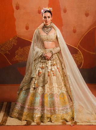 Bombay Barfi Lehenga Set by House Of Masaba available on Indiaspopup.com