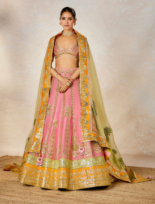 Rose Thandai Lehenga Set by House Of Masaba available on Indiaspopup