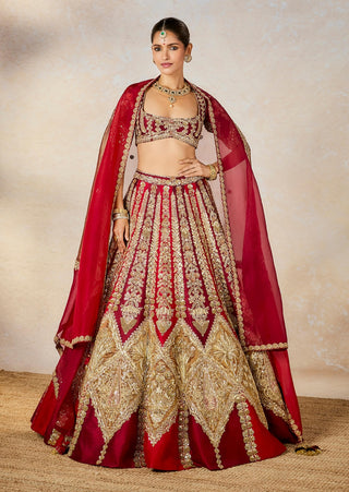 Kokum sherbet wine lehenga set