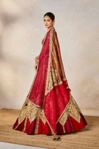 Kokum sherbet wine lehenga set
