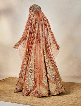 Rust khubani ka meetha lehenga set