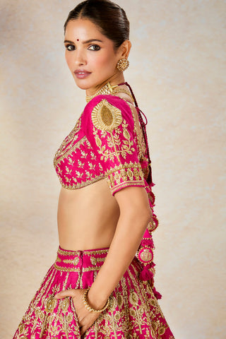 Rani Pink Dilli 6 Lehenga Set by House Of Masaba available on Indiaspopup