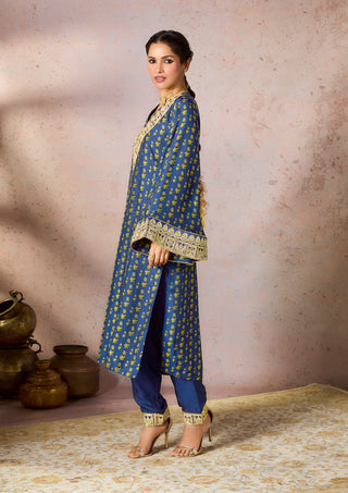 Blue Pixie Dust Tunic And Pants by House Of Masaba, available on Indiaspopup.com