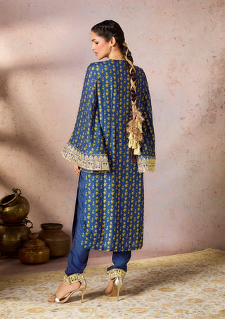 Blue Pixie Dust Tunic And Pants by House Of Masaba, available on Indiaspopup.com