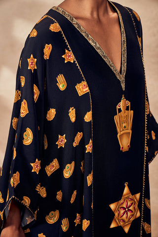 Black Trinkets Kaftan by House Of Masaba, available on Indiaspopup.com