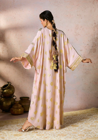 Baby Pink Trinkets Kaftan by House Of Masaba, available on Indiaspopup.com