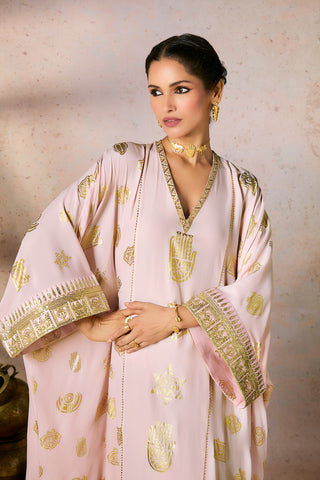 Baby Pink Trinkets Kaftan by House Of Masaba, available on Indiaspopup.com