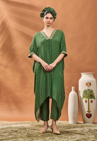 Green Tree Of Hearts Tunic And Pants by House Of Masaba available on Indiaspopup.com