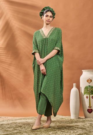Green Tree Of Hearts Tunic And Pants by House Of Masaba available on Indiaspopup.com