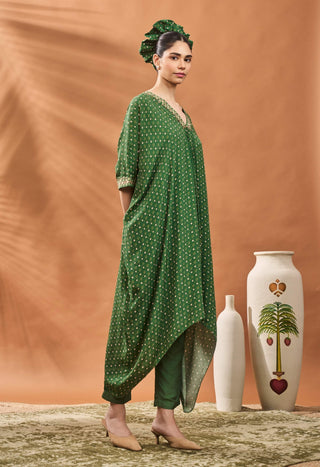 Green Tree Of Hearts Tunic And Pants by House Of Masaba available on Indiaspopup.com