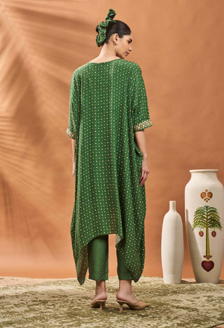 Green Tree Of Hearts Tunic And Pants by House Of Masaba available on Indiaspopup.com