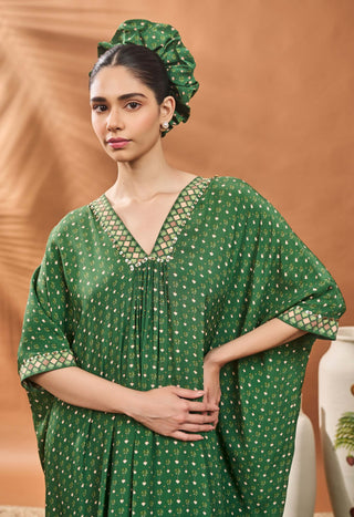 Green Tree Of Hearts Tunic And Pants by House Of Masaba available on Indiaspopup.com