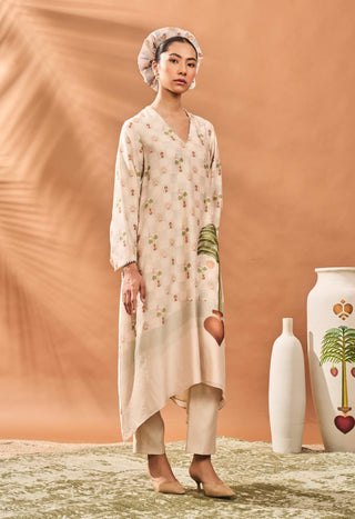 Ivory Checkers Bloom Tunic And Pants by House Of Masaba available on Indiaspopup.com