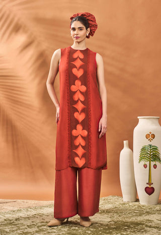 Red All Fours Tunic And Pants by House Of Masaba available on Indiaspopup.com
