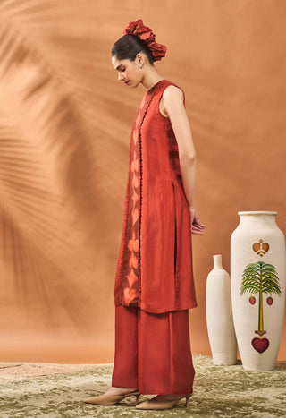 Red All Fours Tunic And Pants by House Of Masaba available on Indiaspopup.com
