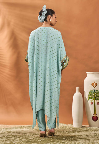 Blue Ace Of Spades Tunic And Pants by House Of Masaba available on Indiaspopup.com