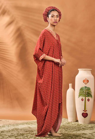 Rust Tree Of Hearts Tunic And Pants by House Of Masaba available on Indiaspopup.com