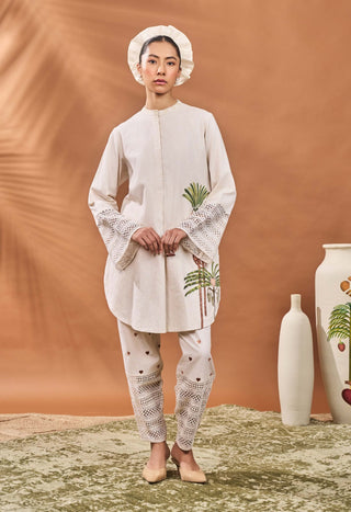 Ivory Blooming Board Tunic And Pants by House Of Masaba available on Indiaspopup.com