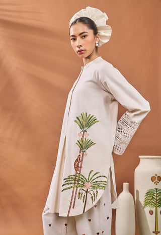 Ivory Blooming Board Tunic And Pants by House Of Masaba available on Indiaspopup.com