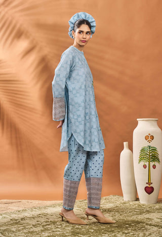 Blue Blooming Board Tunic And Pants by House Of Masaba available on Indiaspopup.com