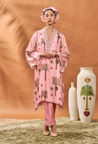 Pink Wildscape Tunic And Pants by House Of Masaba available on Indiaspopup.com
