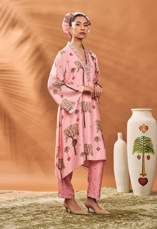 Pink Wildscape Tunic And Pants by House Of Masaba available on Indiaspopup.com