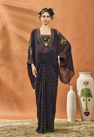 Ace Of Clubs Fusion Top And Skirt Set by House Of Masaba available on Indiaspopup.com