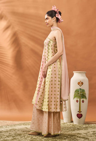 Sorbet Petal Play Anarkali And Sharara Set by House Of Masaba available on Indiaspopup.com
