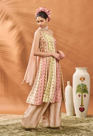 Sorbet Petal Play Anarkali And Sharara Set by House Of Masaba available on Indiaspopup.com