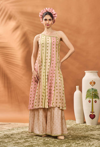Sorbet Petal Play Anarkali And Sharara Set by House Of Masaba available on Indiaspopup.com