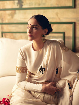 Ivory Oh So Masaba Sari Set by House Of Masaba available on Indiaspopup.com