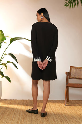 Black Cake Slogan Mini Dress by House Of Masaba available on Indiaspopup.com