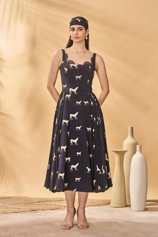 Woof whimsy corset dress