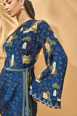 Midnight miniature dreams wrap dress