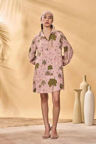 Pink pirouette picnic mini dress