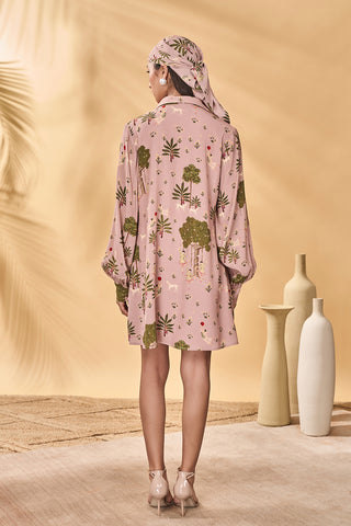 Pink pirouette picnic mini dress