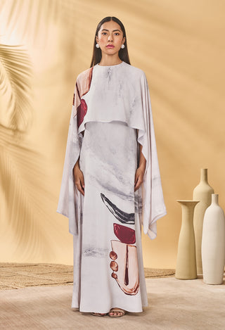 Moon and mist cape kaftan