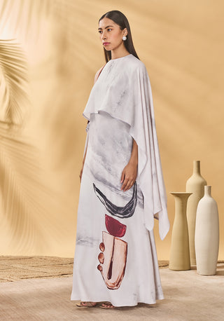 Moon and mist cape kaftan