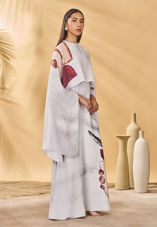 Moon and mist cape kaftan