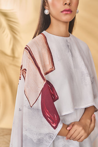 Moon and mist cape kaftan