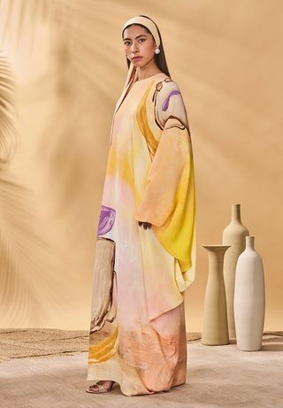 Glazing symphony asymmetrical kaftan