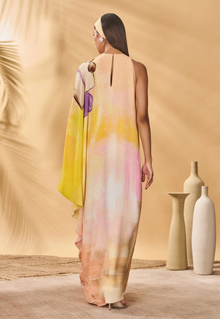 Glazing symphony asymmetrical kaftan