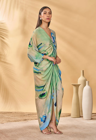 Whirl wind cinched kaftan
