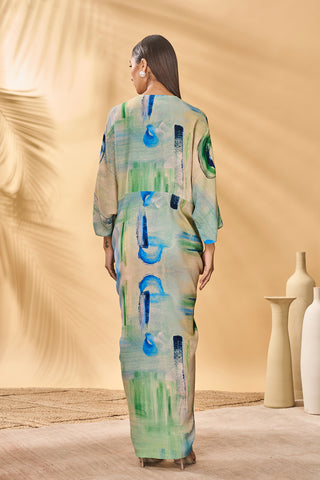 Whirl wind cinched kaftan
