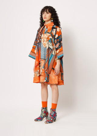 Two Point Two-Multicolor Mamaro Kaftan Dress-INDIASPOPUP.COM