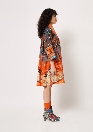 Two Point Two-Multicolor Mamaro Kaftan Dress-INDIASPOPUP.COM