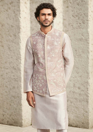 Matsya Men-Pink Millennial Jodhpuri Jacket-INDIASPOPUP.COM