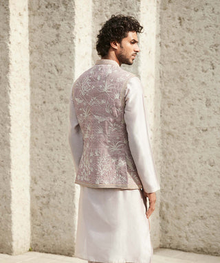 Matsya Men-Pink Millennial Jodhpuri Jacket-INDIASPOPUP.COM